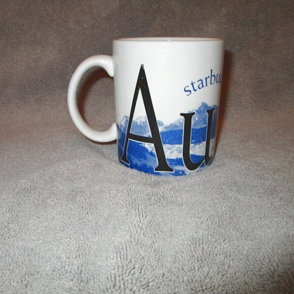 2002 Vintage Starbucks Coffee Austria City Collector Series Mug The Alps 16 oz - Picture 2 of 7